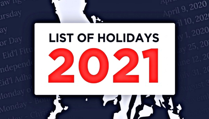 Holiday Calendar 2021